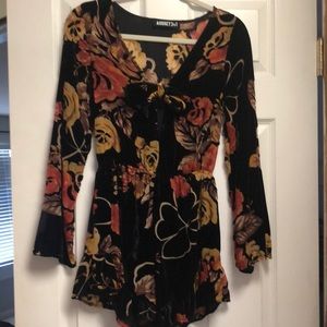 Audrey 3+1 velvet romper